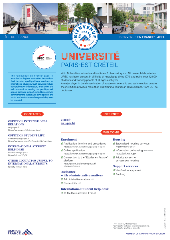 Université Paris Est Créteil Val-de-Marne