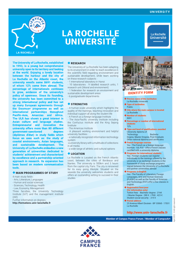 Université La Rochelle