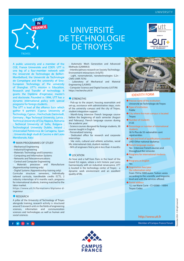 Université de Technologie de Troyes