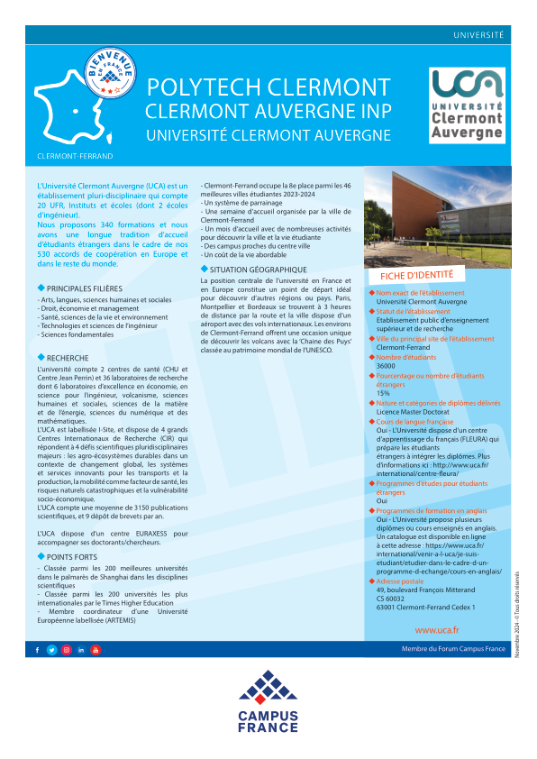 Université Clermont Auvergne