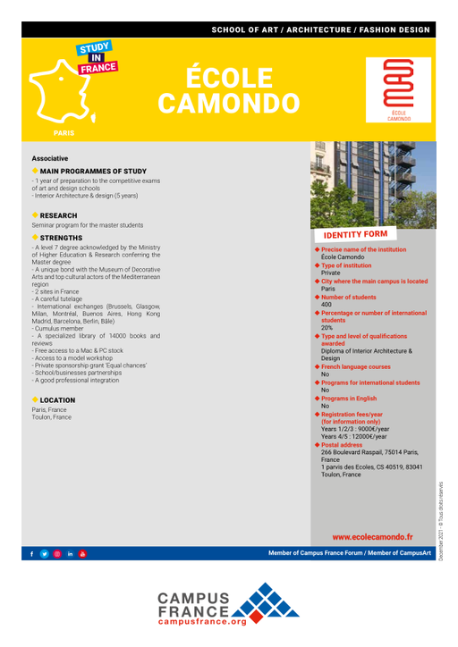 Alumni - École Camondo