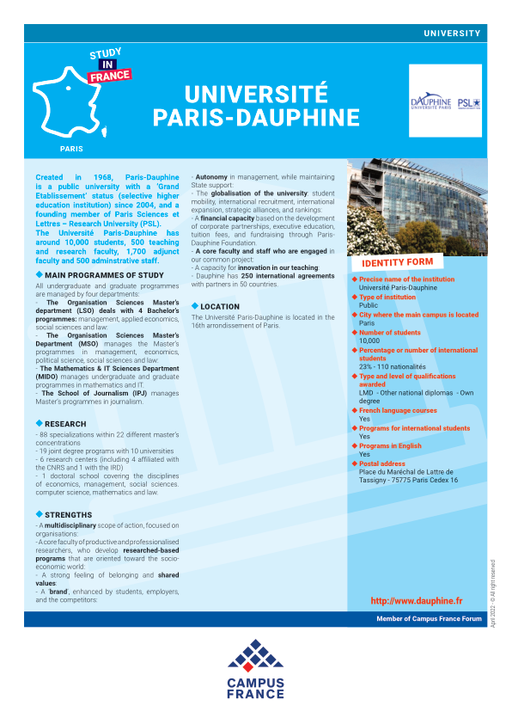 Université Paris Dauphine