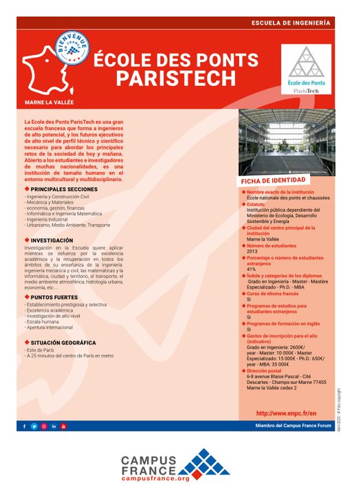 Ecole des Ponts Paris Tech